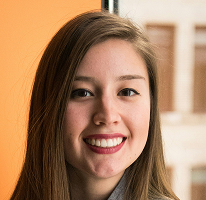 Portrait of Victoria Lawson, chief financial officer and leader at a financial trading firm
